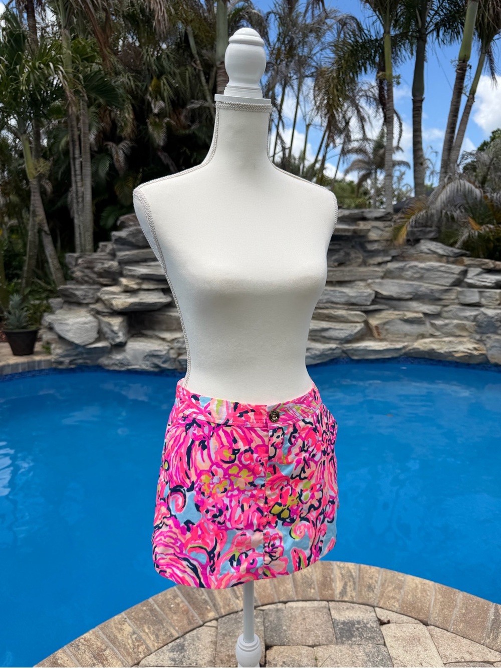 Lilly Pulitzer Bright Pink Floral Skort